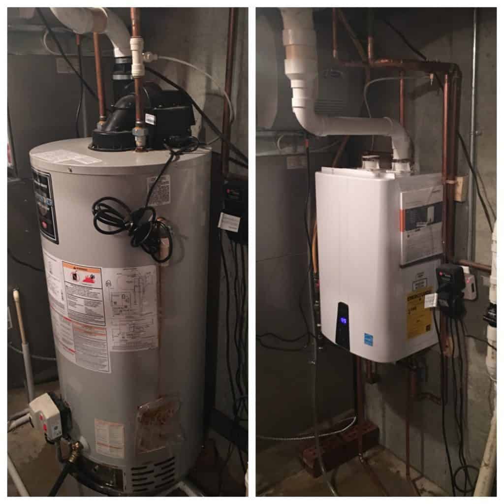 How much for maintenance water heater and change the rust parts to